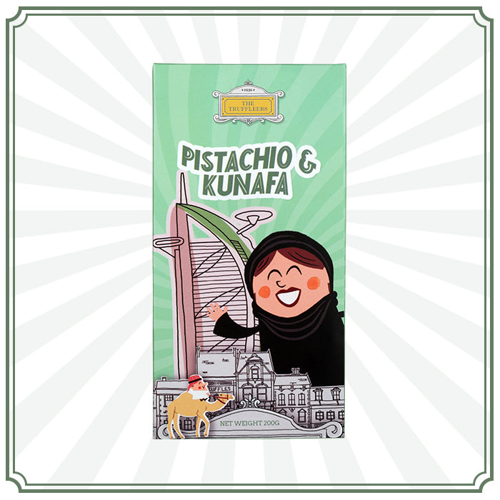 Kunafa and Pistachio  Milk Chocolate 200g